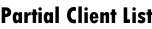 Partial Client List